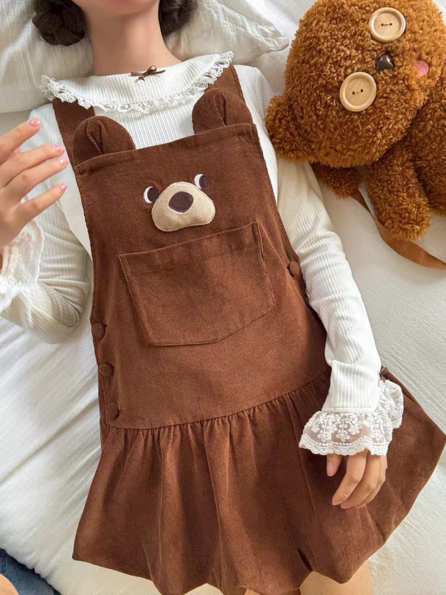 Brown Bear Corduroy Dress