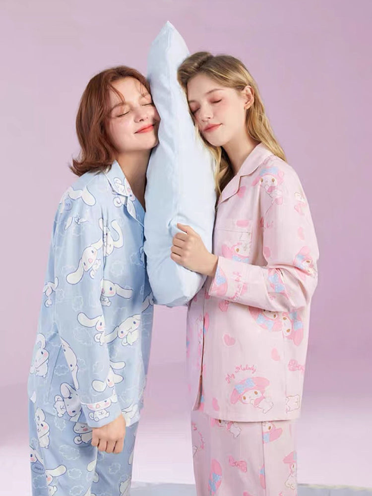 My Melody Kuromi Cinnamoroll Long Sleeve Pajama Sets-ntbhshop