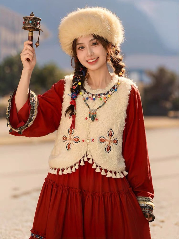 Desert Bloom Plush Vest-ntbhshop