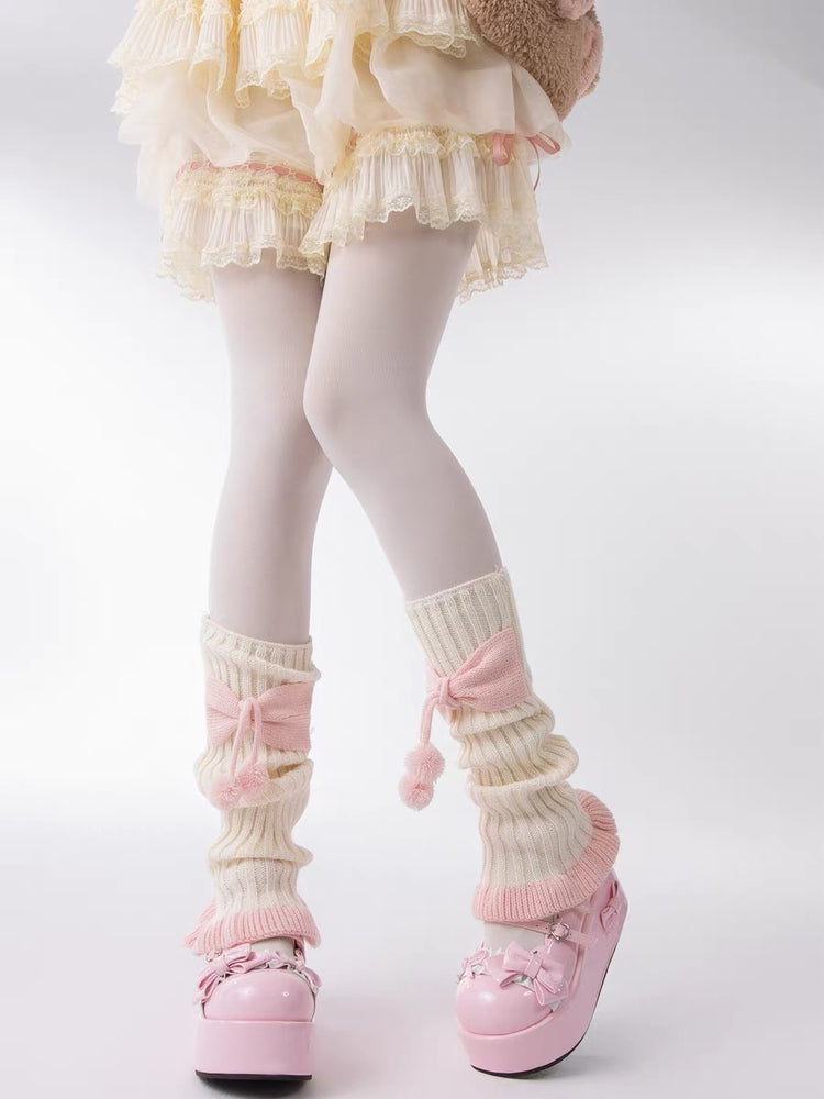 Pink Puff Parade Leg Warmers-ntbhshop