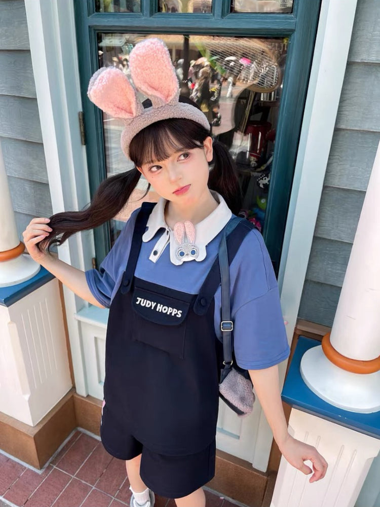 Zootopia Faux Two-Piece Polo Tees-ntbhshop