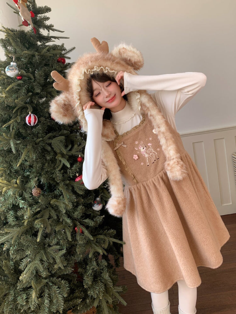 Dear Bambi Cottage Apron Dress-ntbhshop