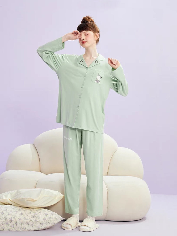 My Melody Kuromi Cinnamoroll Pochacco Long Sleeve Pajama Sets-ntbhshop