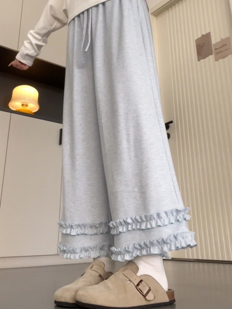 Ruffle Cloud Comfort Sweatpants-ntbhshop