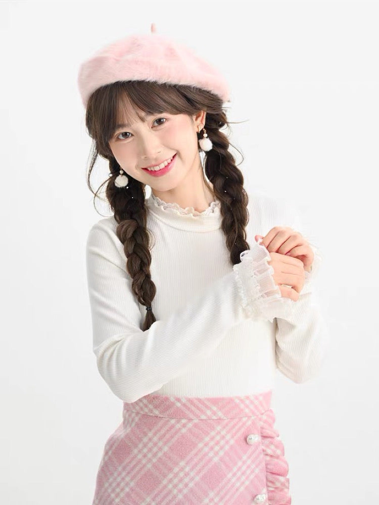 Cozy Lace Ribbed Turtleneck-ntbhshop