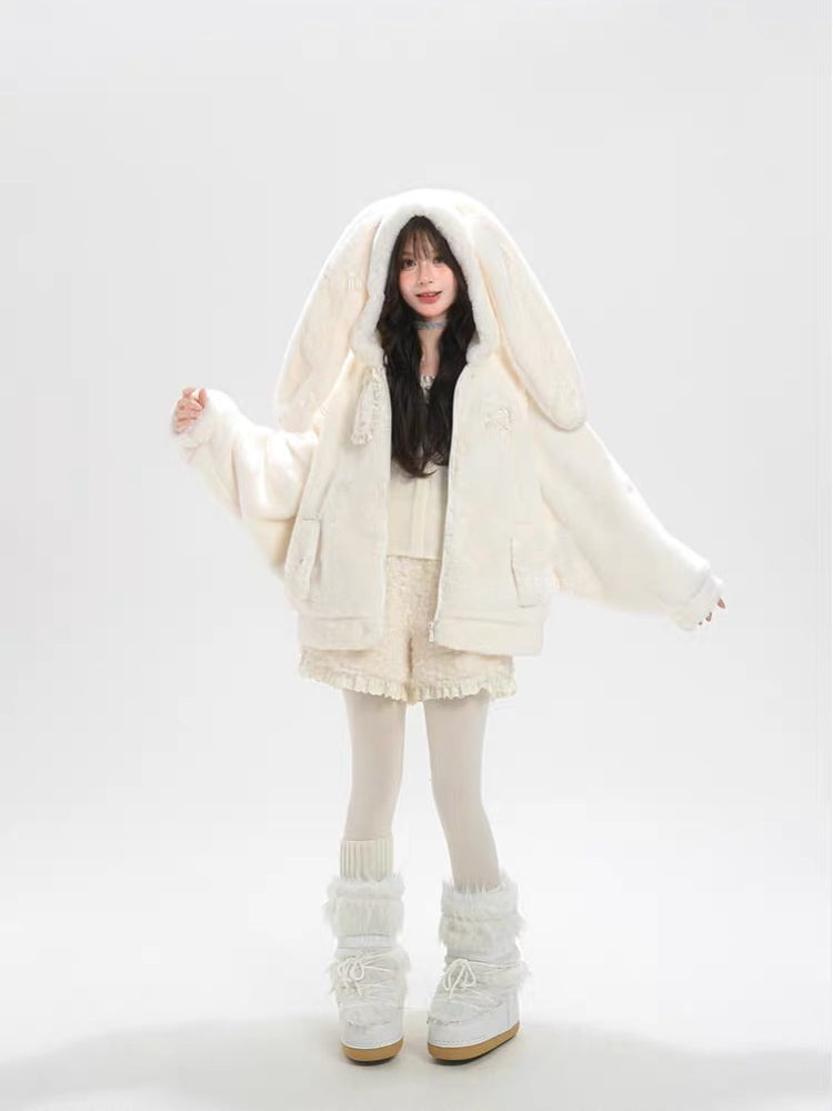 Marshmallow Rabbit Cloud Hoodie-ntbhshop