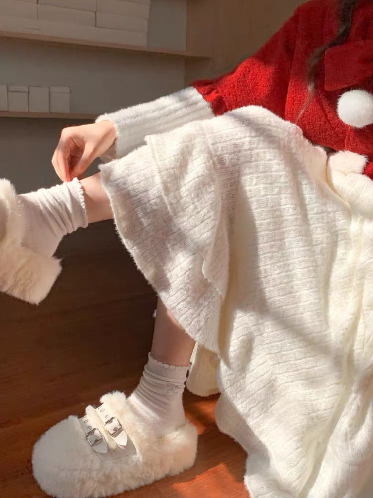 Frosted Cloud Cozy Woolen Skirts-ntbhshop