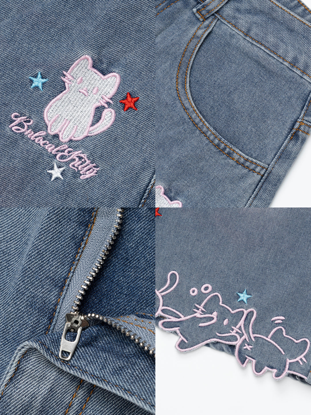 Starry Kitten Capri Jeans-Bottoms-ntbhshop