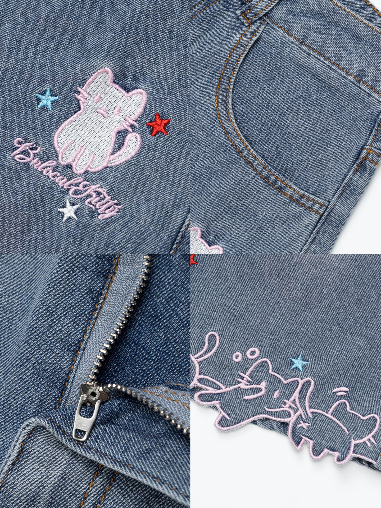 Starry Kitten Capri Jeans-Bottoms-ntbhshop