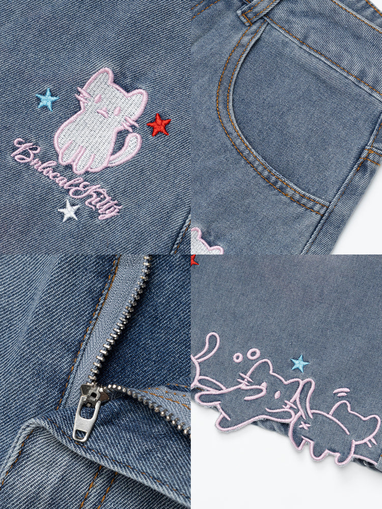 Starry Kitten Capri Jeans-Bottoms-ntbhshop