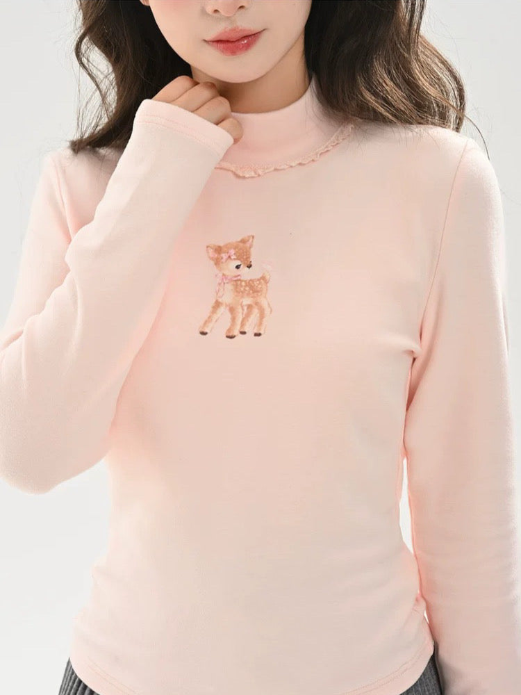 Dear Bambi Knit Base Tops-ntbhshop