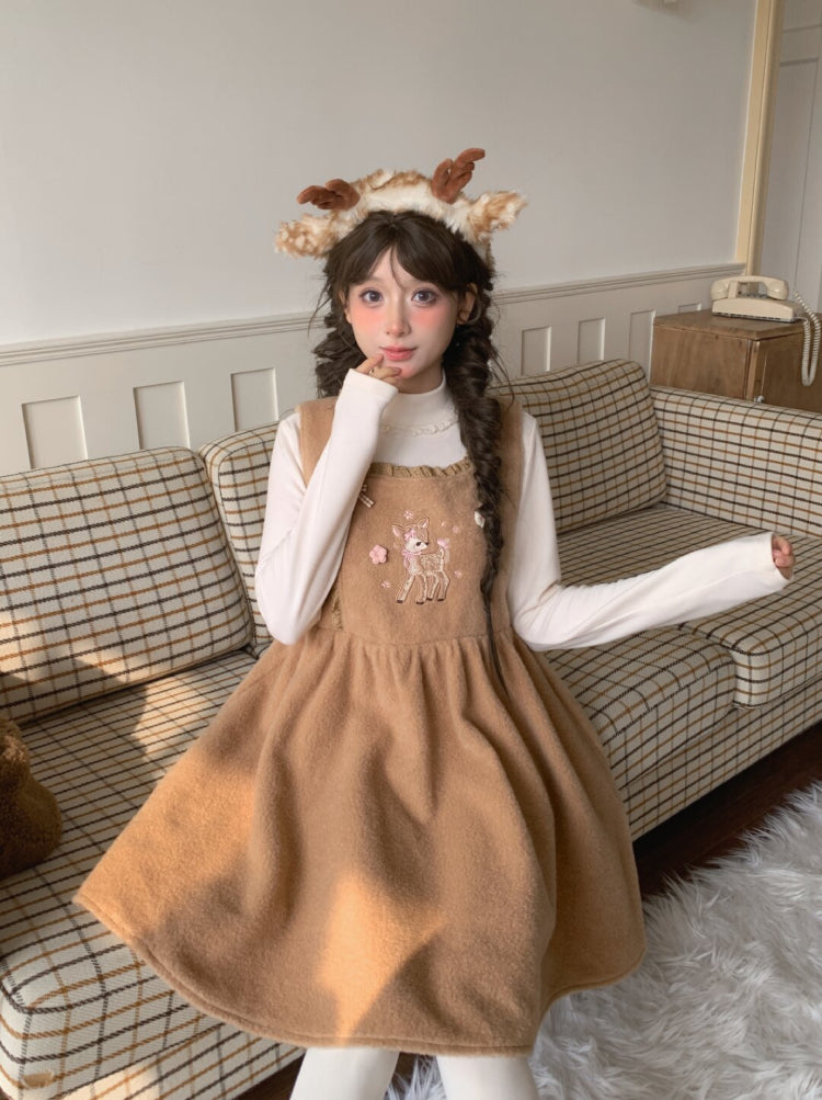 Dear Bambi Cottage Apron Dress-ntbhshop