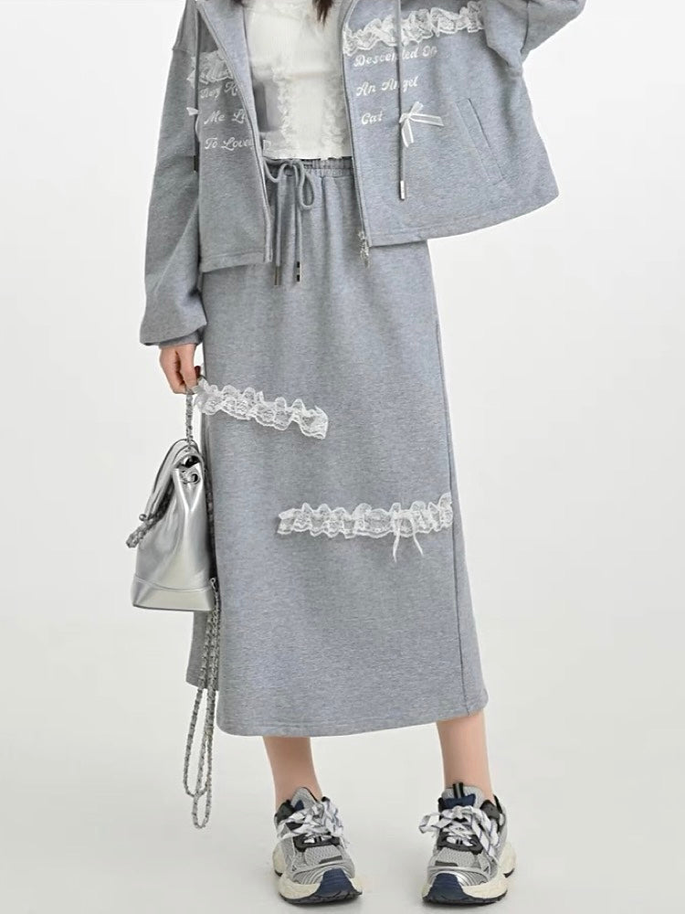 Angel Cat Lace Skirt-ntbhshop