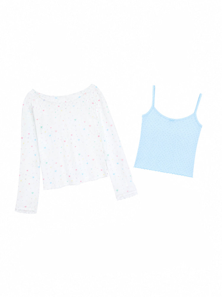 Cosmic Pink Camisole, Top & Pants-Sets-ntbhshop