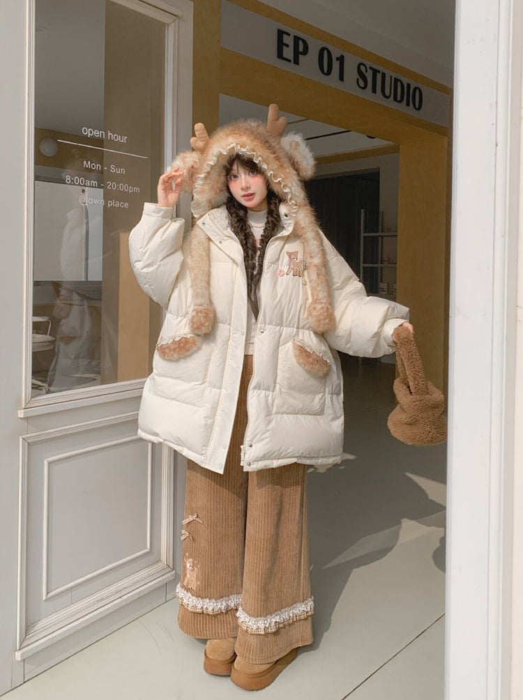 Dear Bambi Earflap Puff Parka-ntbhshop