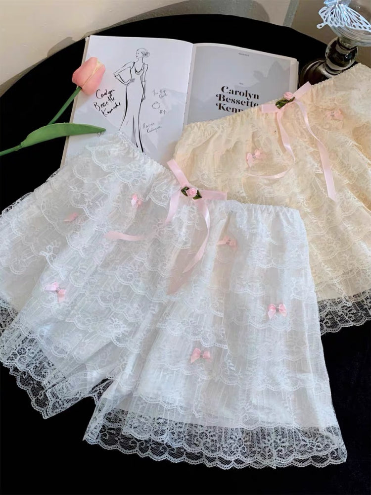 Ribbon Cake Lace Layer Pettipants-ntbhshop