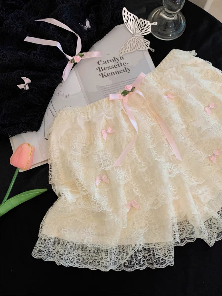 Ribbon Cake Lace Layer Pettipants-ntbhshop