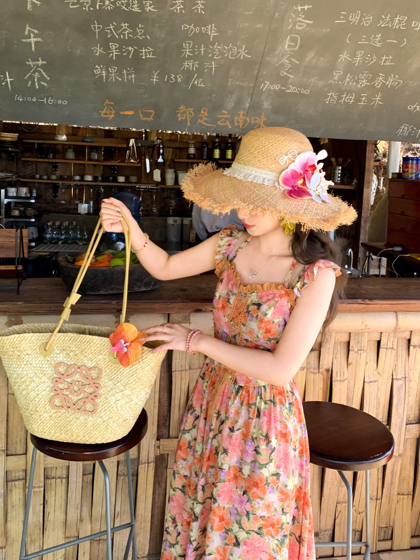 Peach Meadow Floral Dress-Dresses-ntbhshop