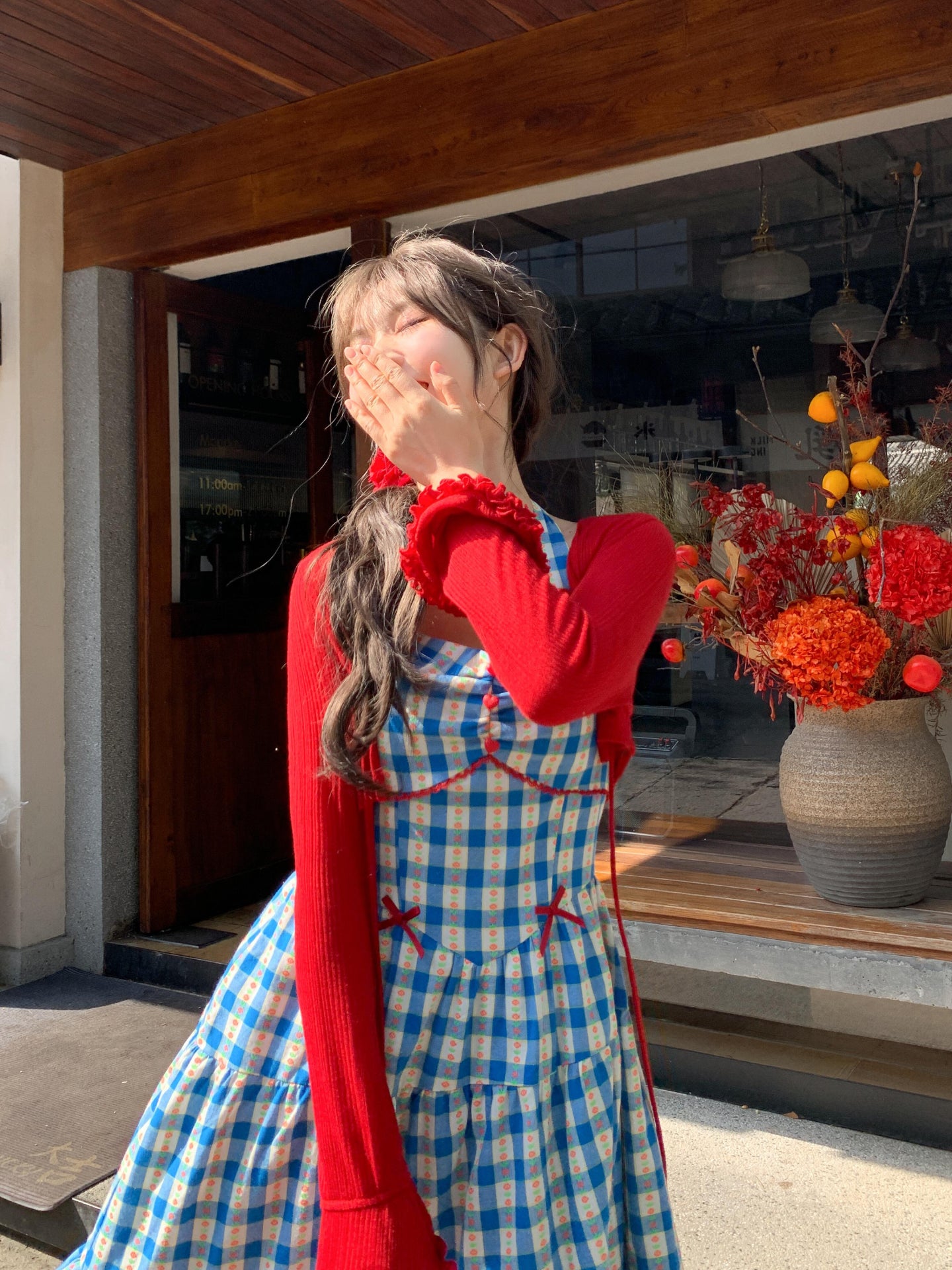 Cherry Cherry Knit Cardigan & Halter Dress-Sets-ntbhshop