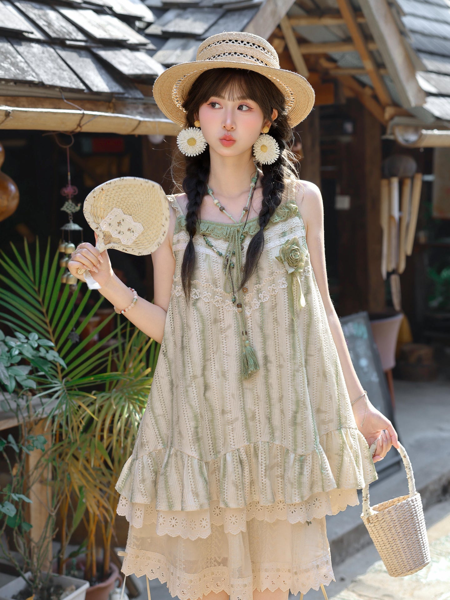 Botanical Bloom Lace Sundress-Dresses-ntbhshop