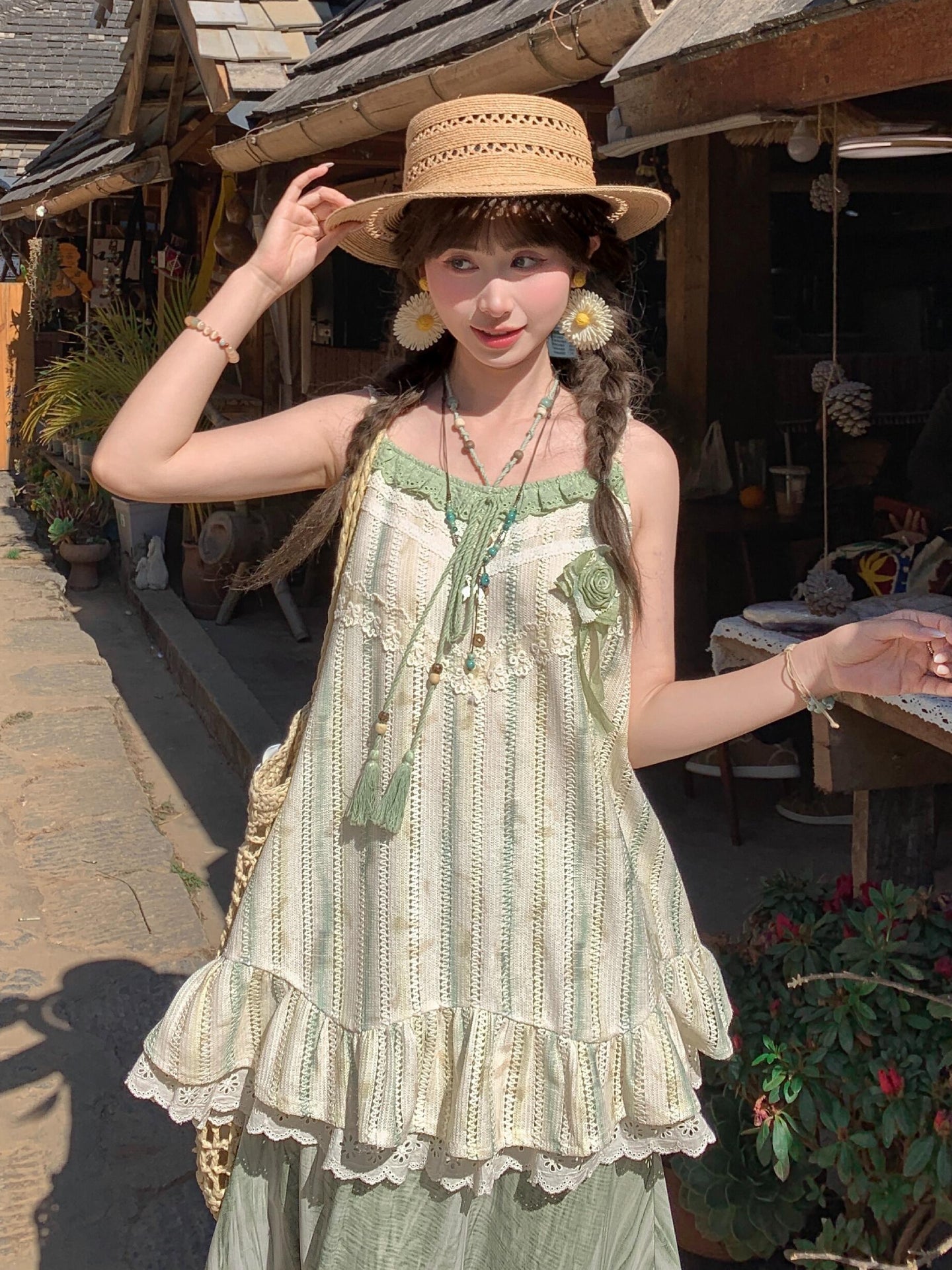 Botanical Bloom Lace Sundress-Dresses-ntbhshop