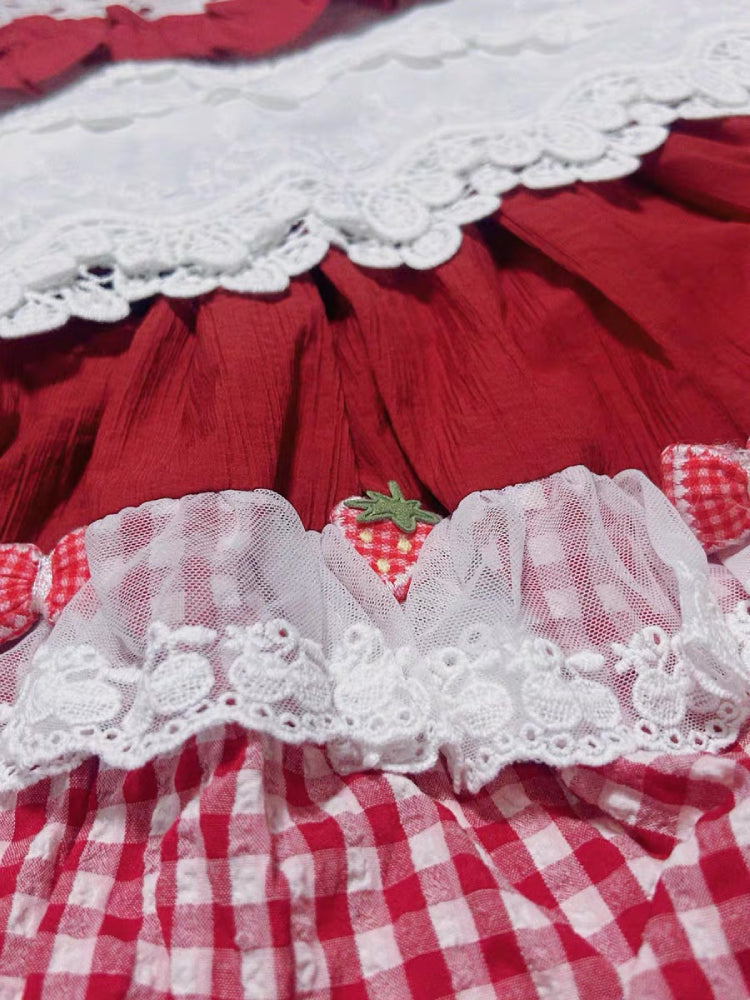 Berry Bloom Gingham Bubble Shorts-ntbhshop