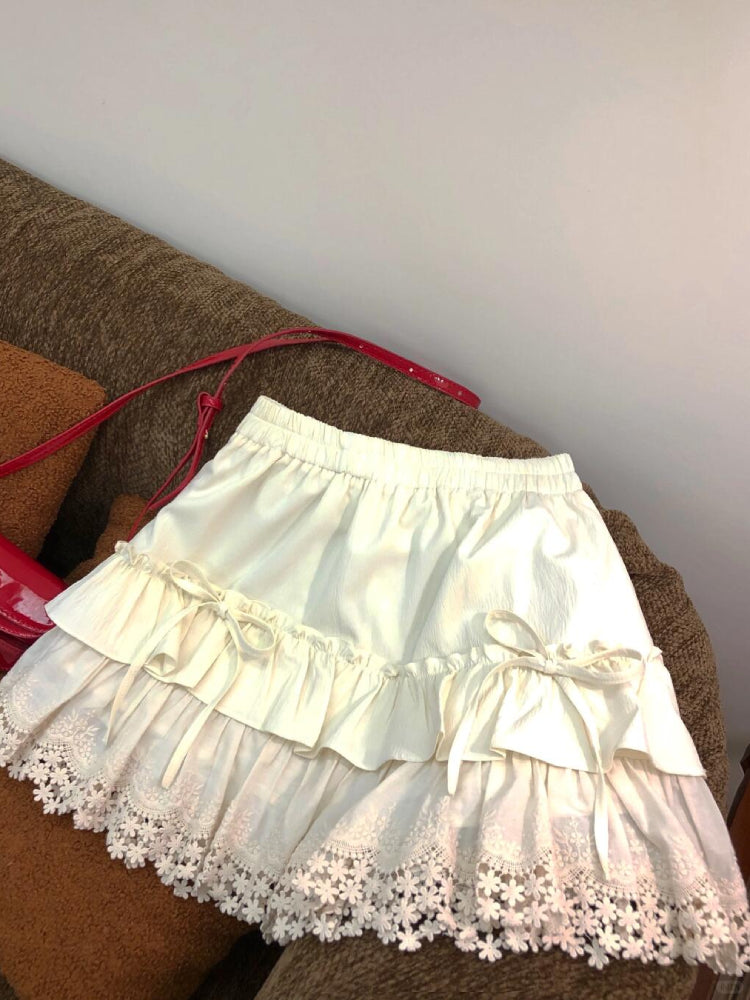 Snowlace Layer Cake Skirt-ntbhshop