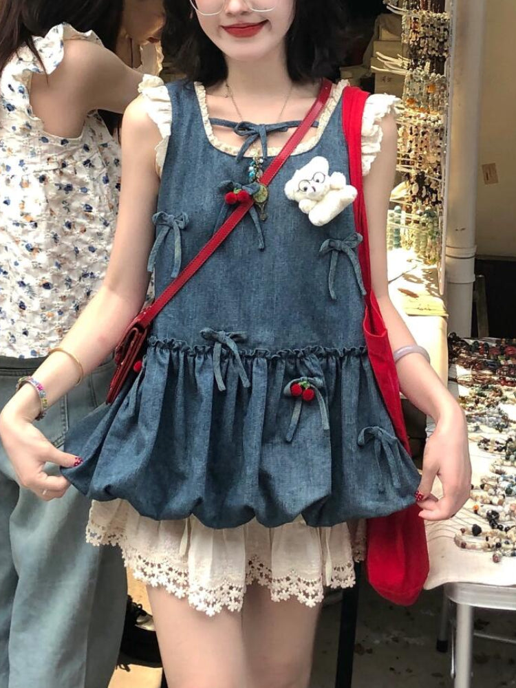 Cherry Pop Princess Bubble Blouses-ntbhshop