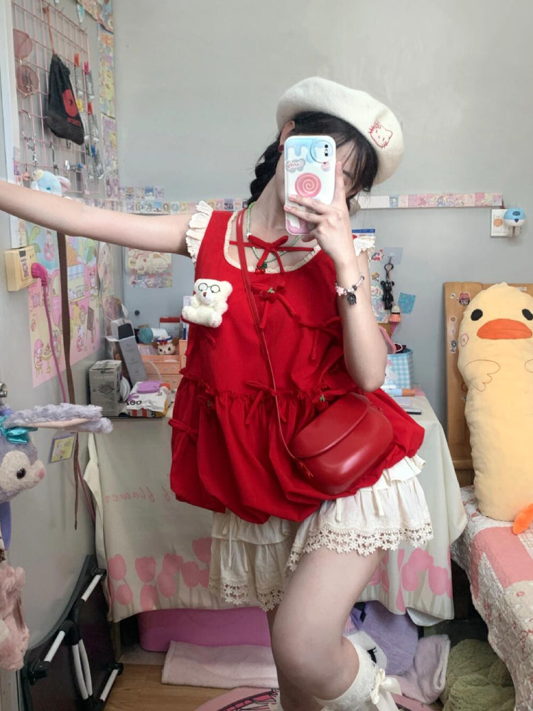 Snowlace Layer Cake Skirt-ntbhshop