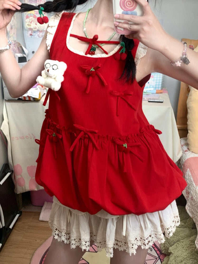 Cherry Pop Princess Bubble Blouses-ntbhshop