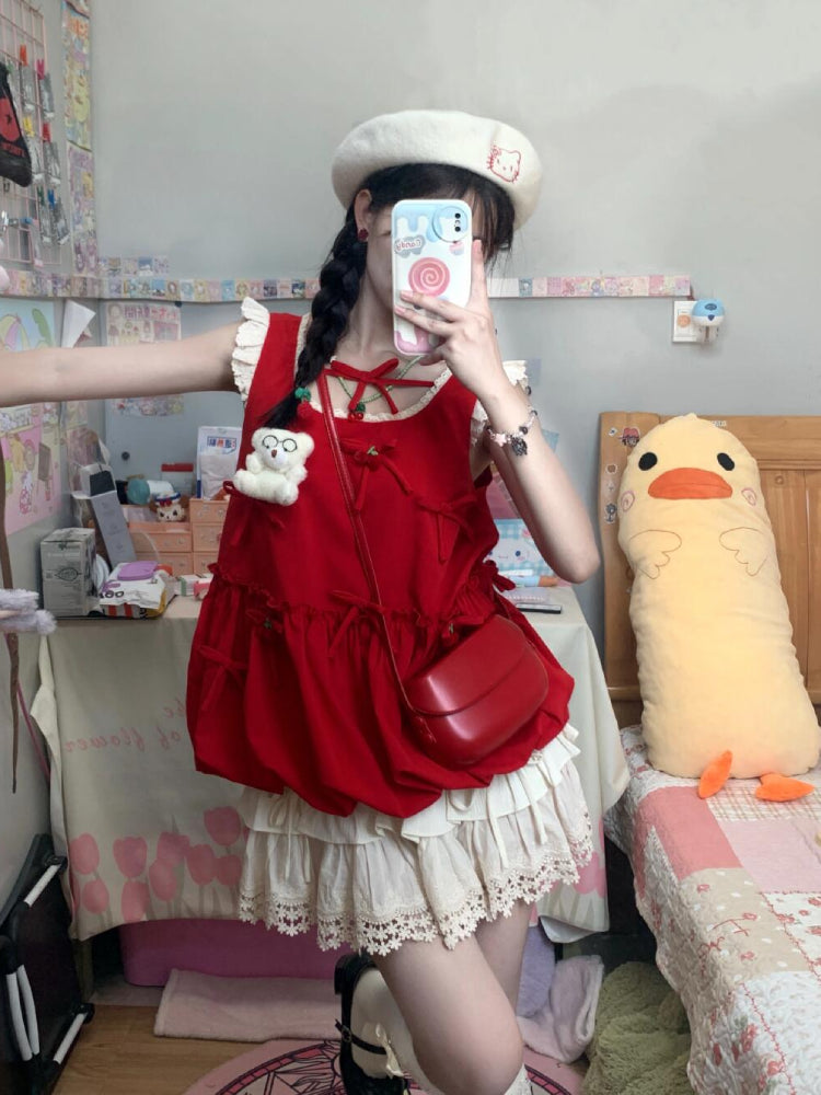 Snowlace Layer Cake Skirt-ntbhshop