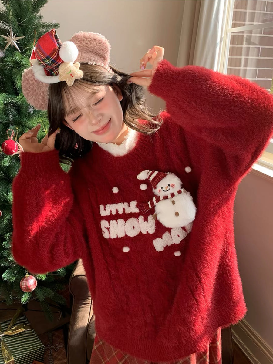 Little Snowman Knit Sweaters-Sets-ntbhshop