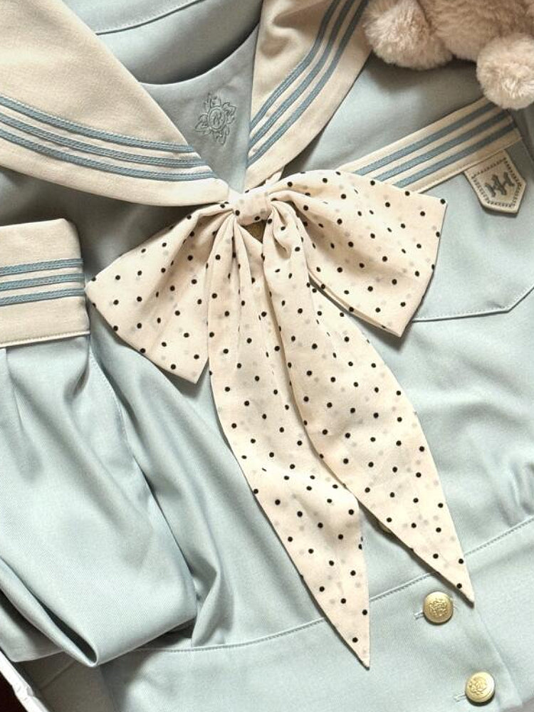 Azure Dream Long Sleeve JK Uniform Blouse-ntbhshop