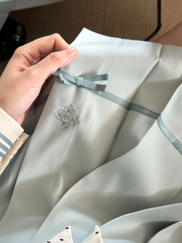 Azure Dream Pleated JK Uniform Skirts-ntbhshop