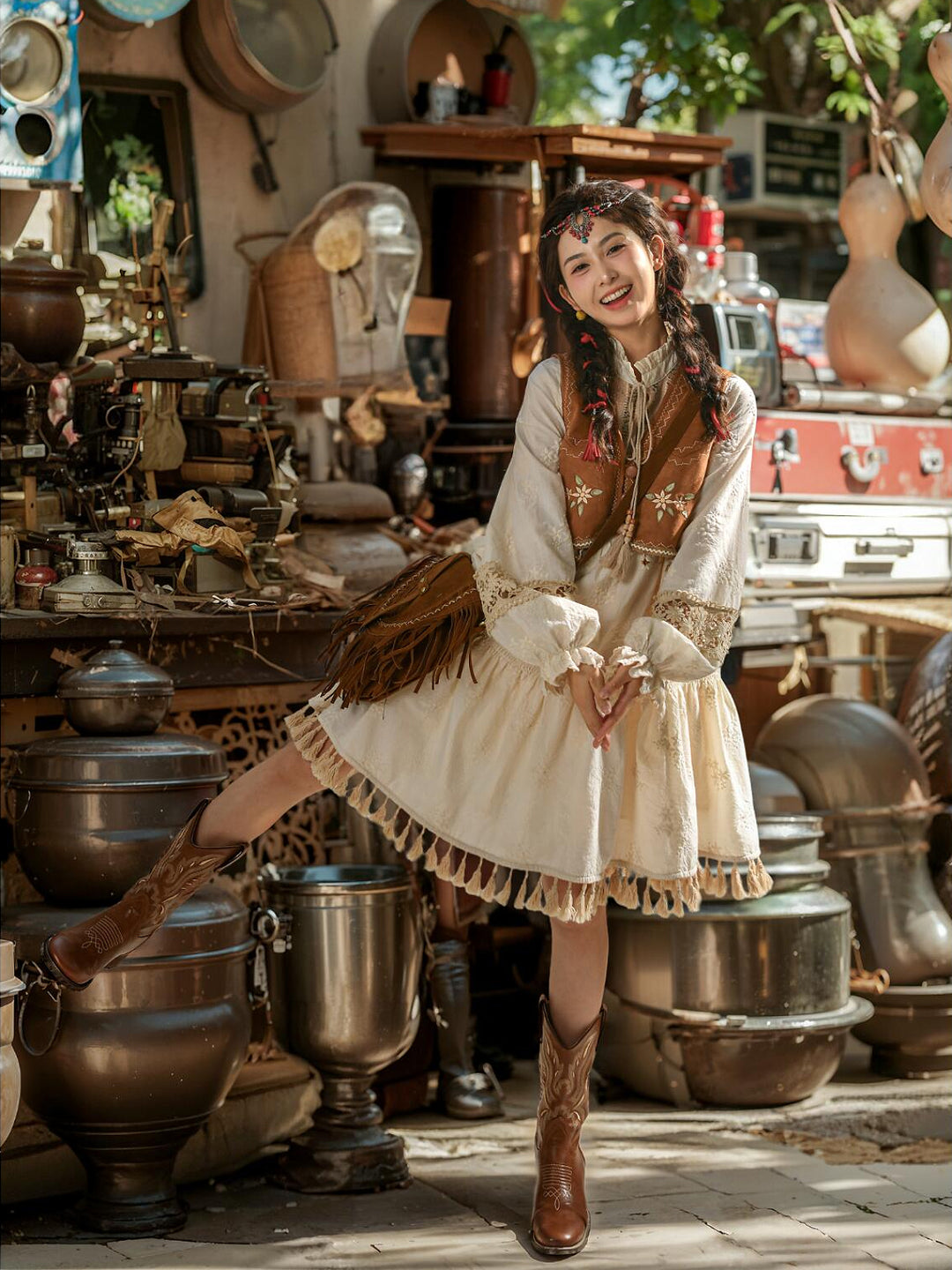 Mesa Blossom Vest & Dresses-Sets-ntbhshop