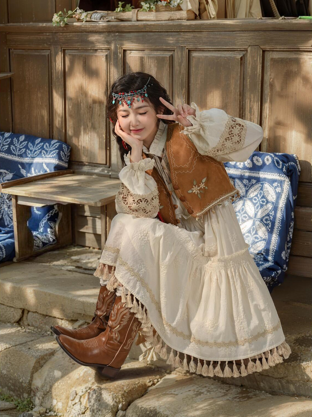 Mesa Blossom Vest & Dresses-Sets-ntbhshop