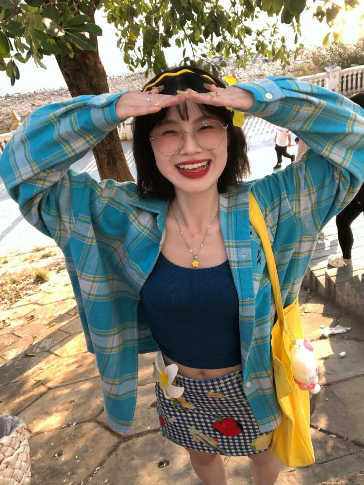 Canvas Bloom Floral Printed Mini Skirts-ntbhshop