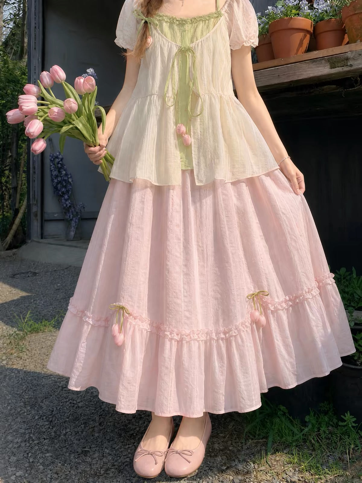 Tulip Bloom Petaline Skirts-Bottoms-ntbhshop