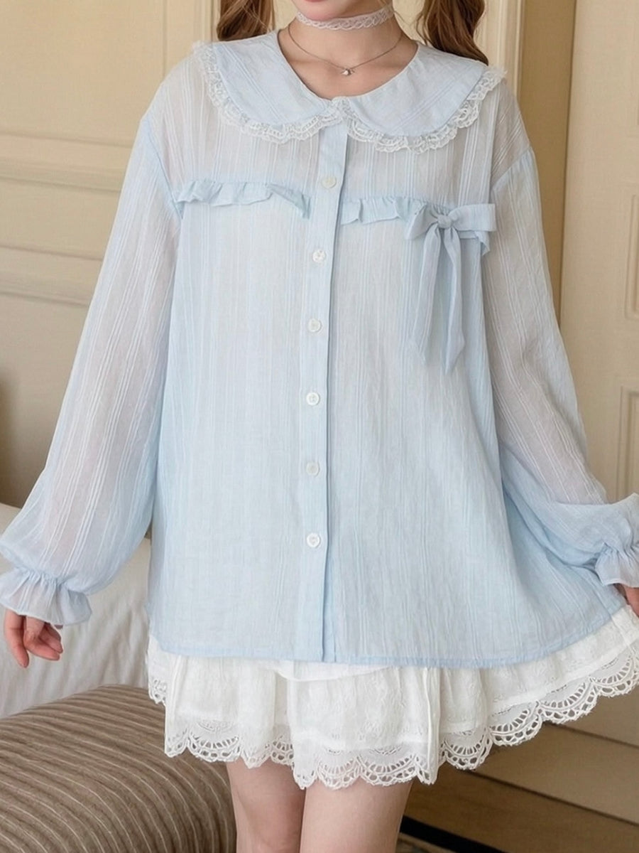Cloud Ribbon Lyocell Blouse