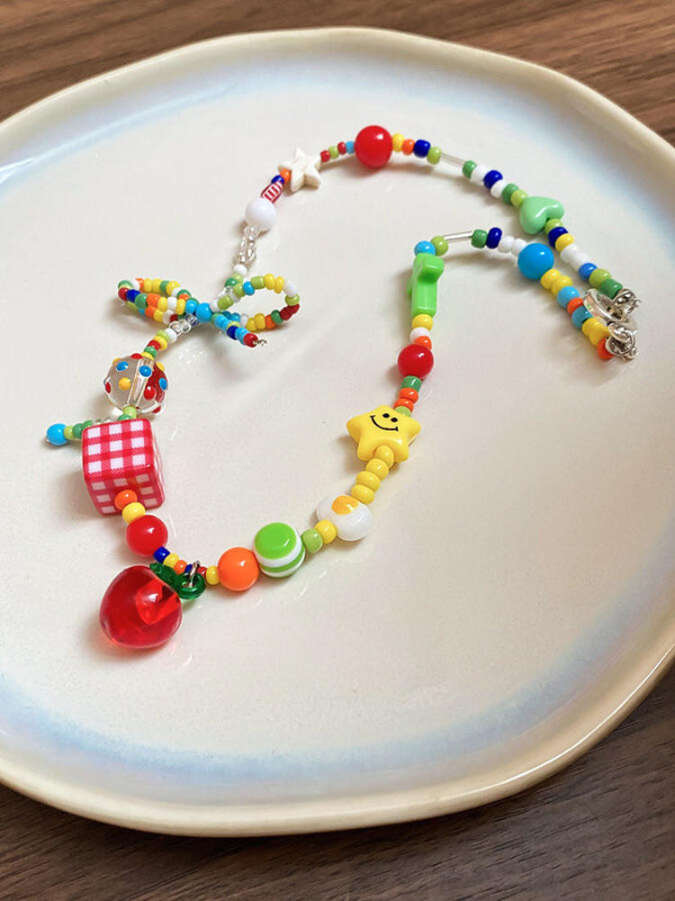 Apple Paradise Beaded Bracelet & Necklace-ntbhshop