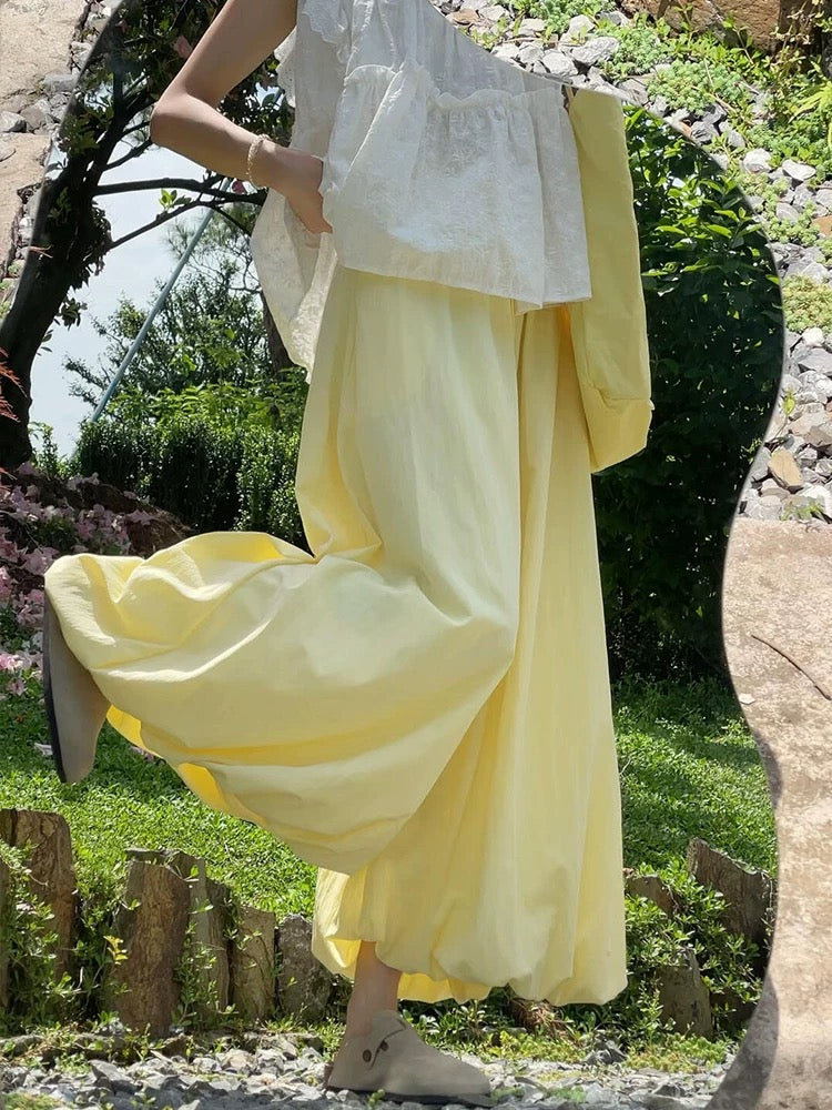 Pastel Bloom Puffy Bubble Pants-ntbhshop