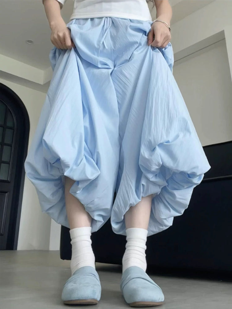 Pastel Bloom Puffy Bubble Pants-ntbhshop