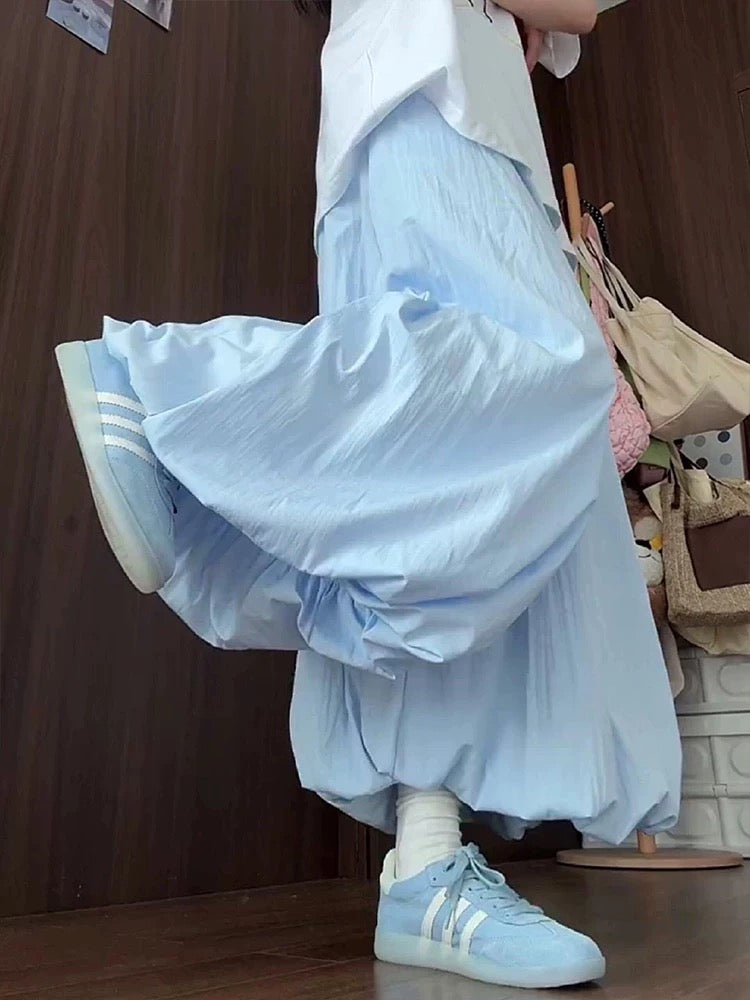 Pastel Bloom Puffy Bubble Pants-ntbhshop