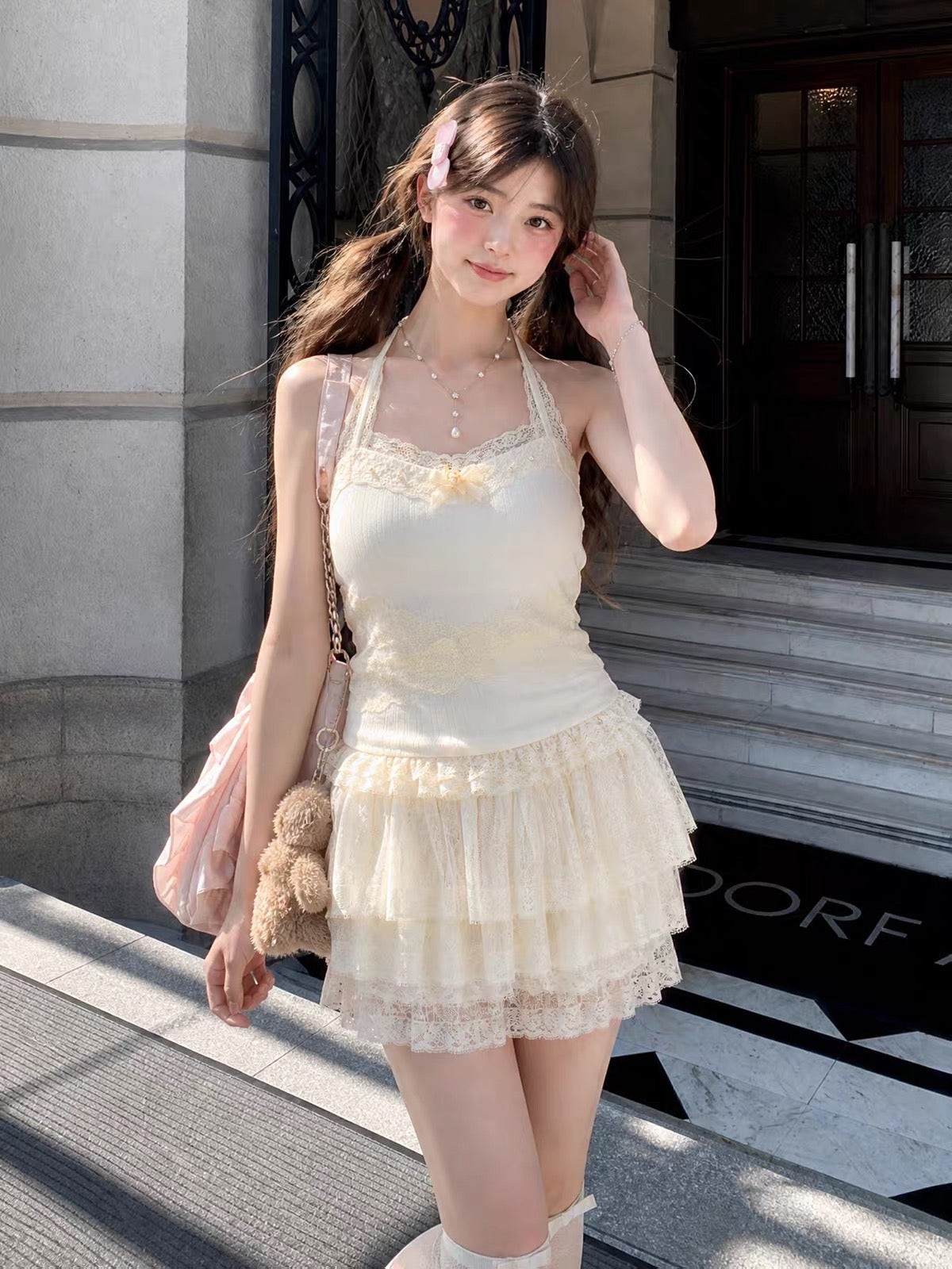 Blush Meringue Bra Camis-Tops-ntbhshop