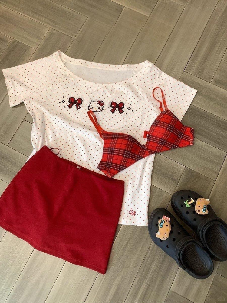 Berry Smoke Knit Mini Skirts-ntbhshop