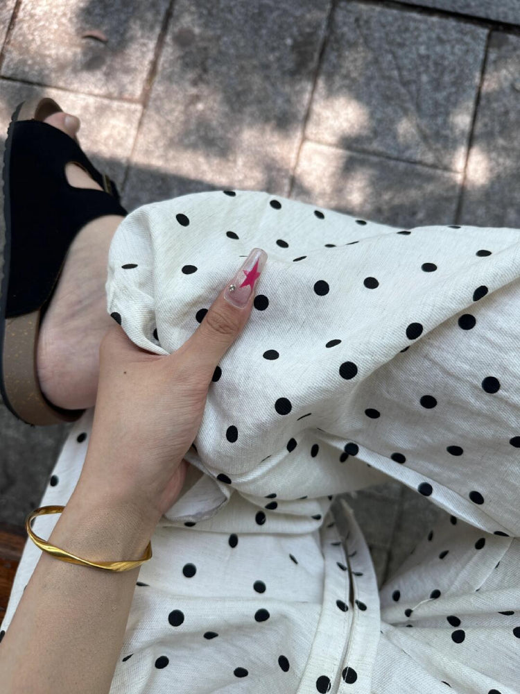 Dot Drift Balloon Pants-ntbhshop