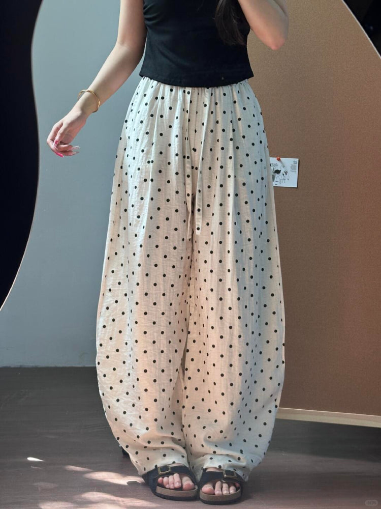 Dot Drift Balloon Pants-ntbhshop