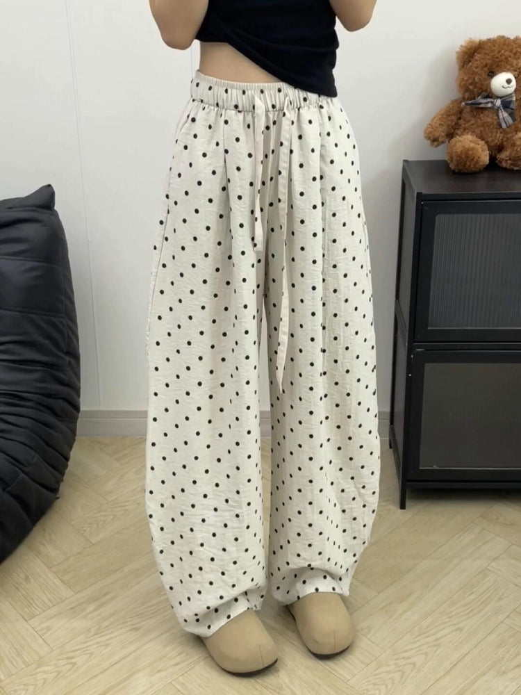 Dot Drift Balloon Pants-ntbhshop