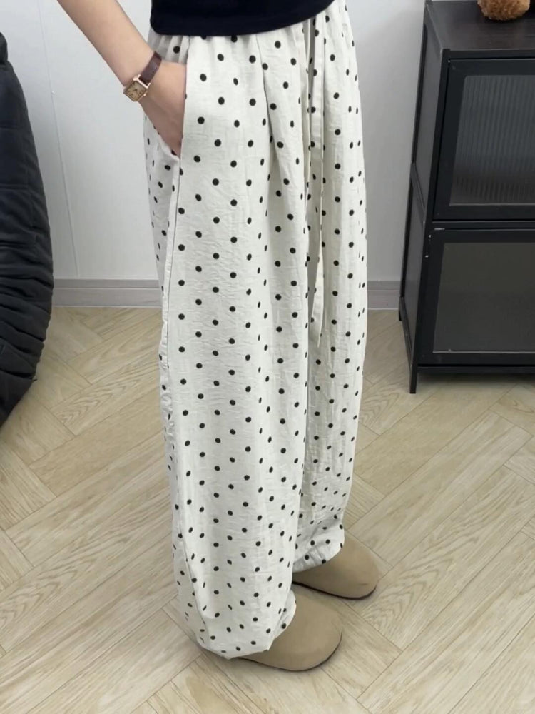 Dot Drift Balloon Pants-ntbhshop