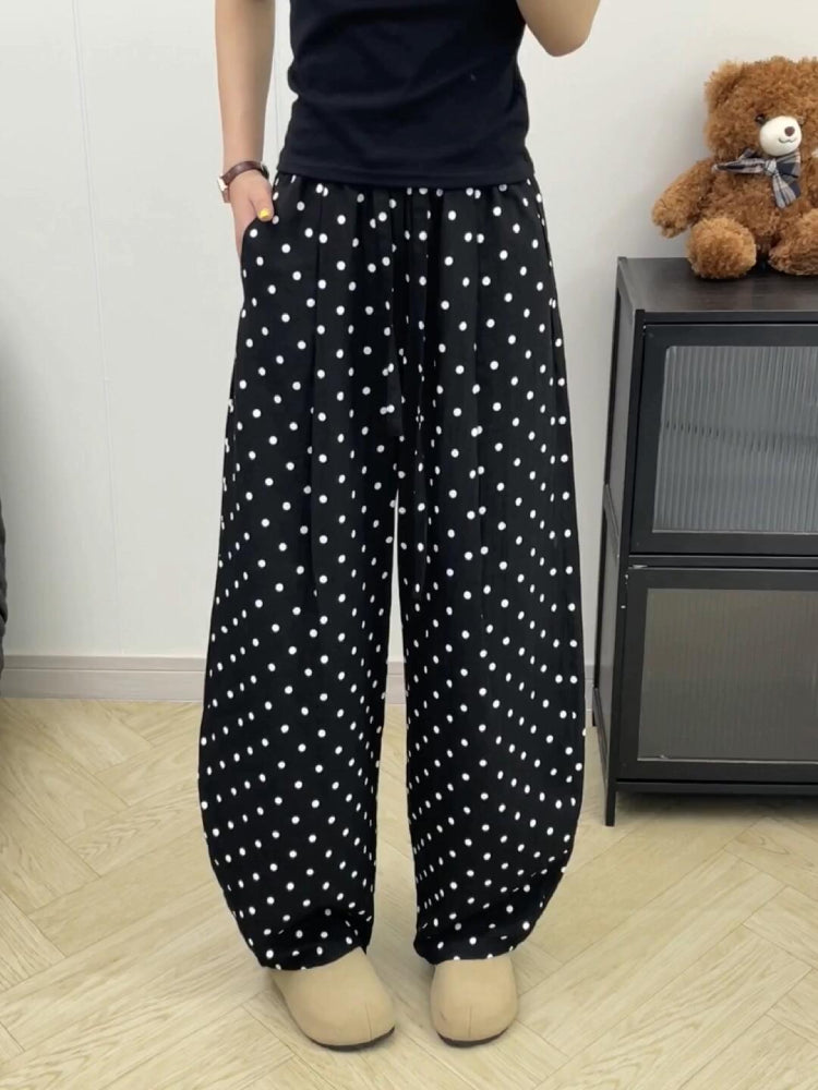 Dot Drift Balloon Pants-ntbhshop